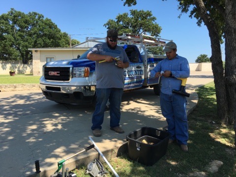 Big Country Plumbing crew at work